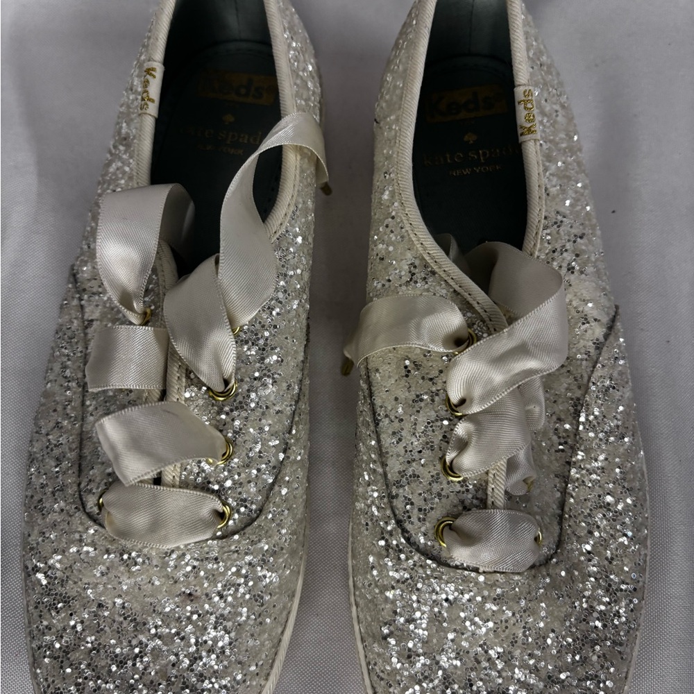 Keds Women's Glitter Sneakers with Satin Laces‎